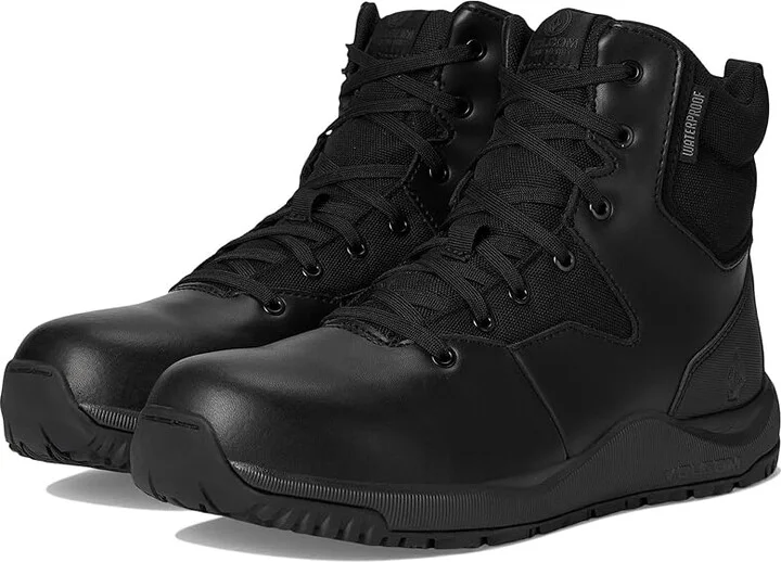 Volcom Street Shield 6 Tactical Waterproof Boots with Side Zipper Cowboy Boots Black : 8.5 W, Leather
