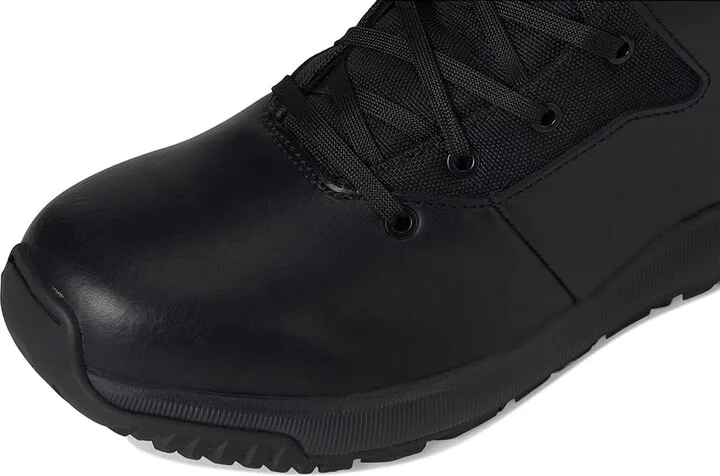 Volcom Street Shield 8 Tactical Boots with Side Zipper Cowboy Boots Black : 11.5 W, Leather - Image 2