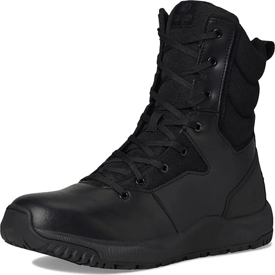 Volcom Street Shield 8 Tactical Boots with Side Zipper Cowboy Boots Black : 11.5 W, Leather - Image 5