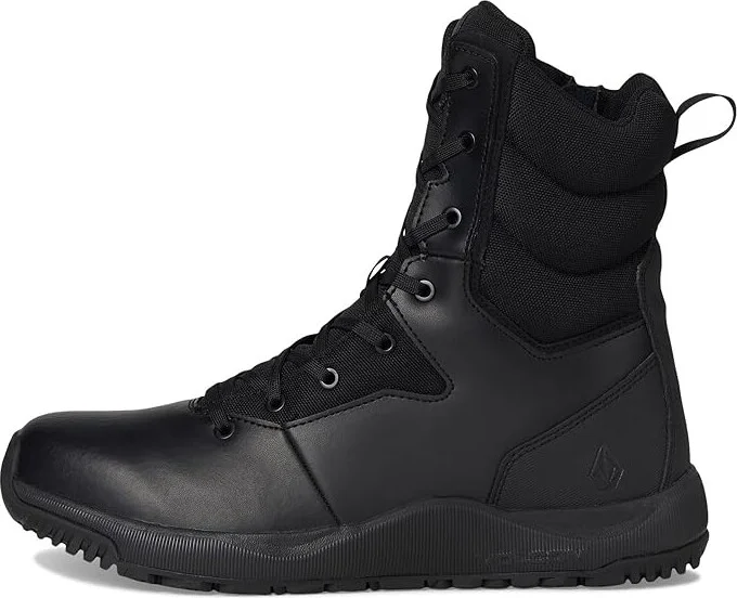 Volcom Street Shield 8 Tactical Boots with Side Zipper Cowboy Boots Black : 11.5 W, Leather - Image 6