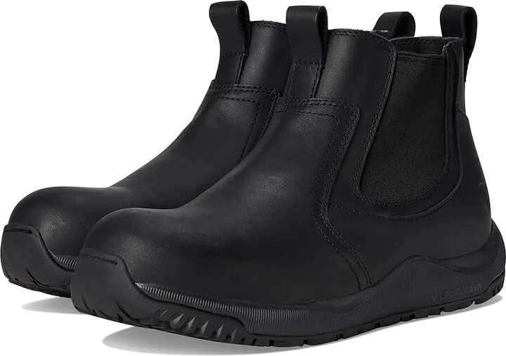 Volcom Street Shield Slip-On Station Tactical Boots Cowboy Boots Black : 11.5 W, Leather