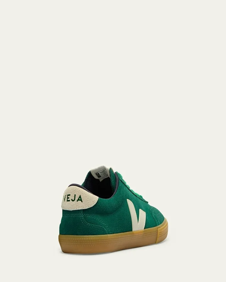 Volley Bicolor Suede Low-Top Sneakers - Image 2