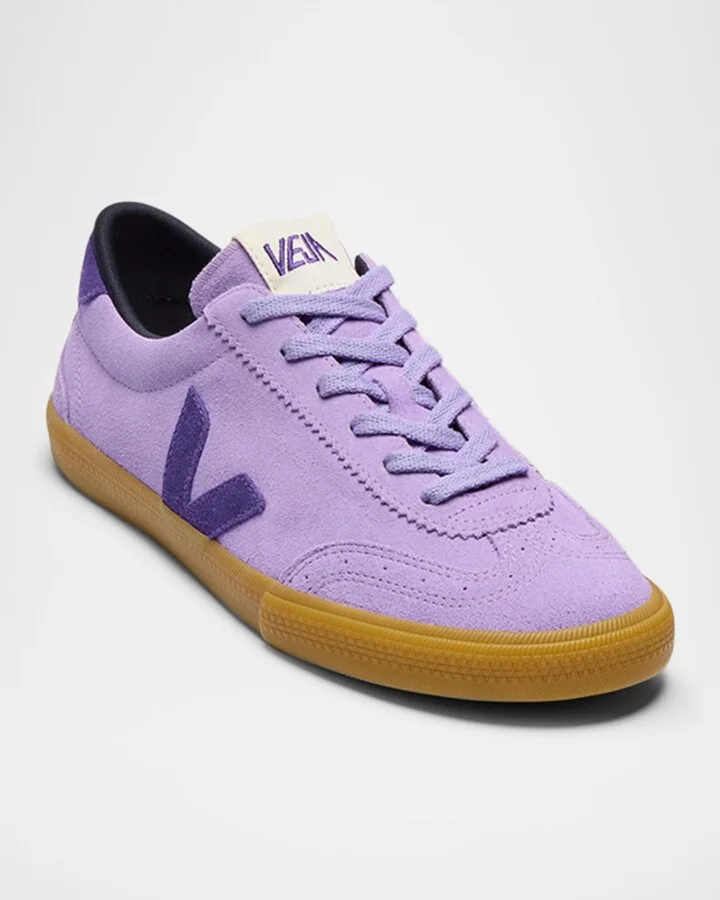Volley Bicolor Suede Low-Top Sneakers - Image 2