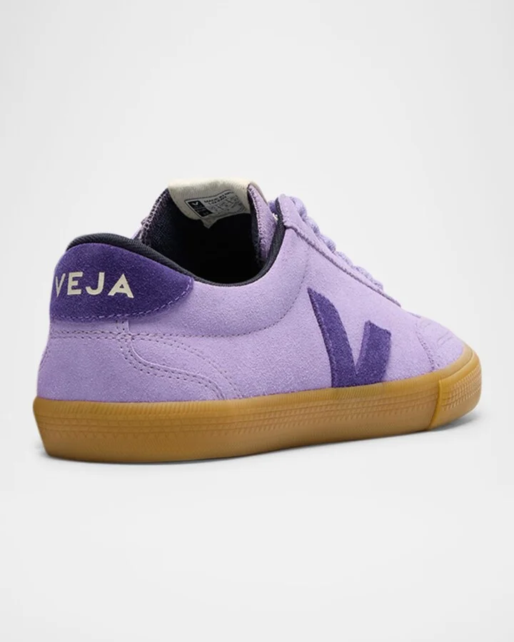 Volley Bicolor Suede Low-Top Sneakers - Image 3