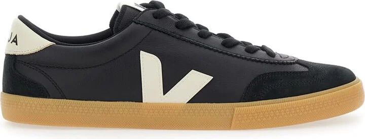 'Volley' Black Sneakers With Side Logo And Lettering Logo On The Heel In Organic Cotton Unisex - Image 5