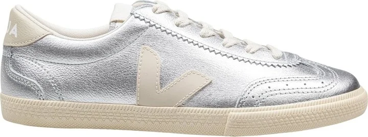 Volley Leather Sneakers Color Silver