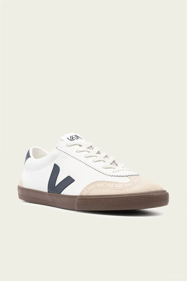 Volley O.T. Leather Men Sneaker in White Nautico Bark - Image 2