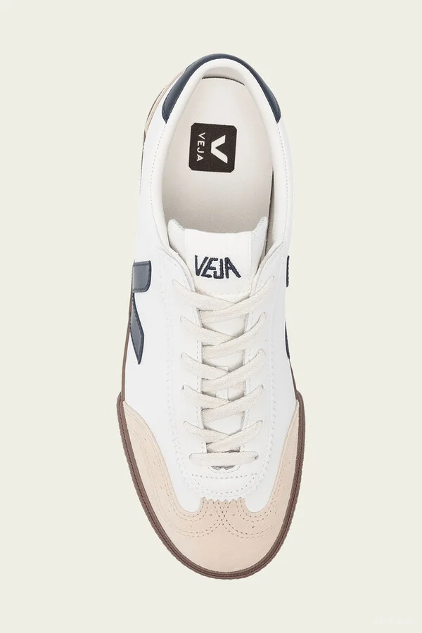 Volley O.T. Leather Men Sneaker in White Nautico Bark - Image 4