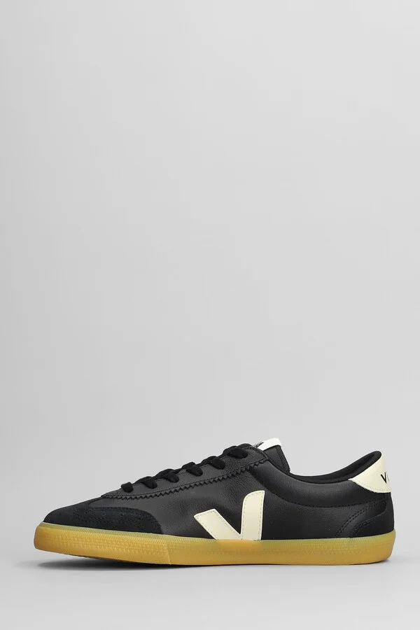 Volley O.t Sneakers In Black Suede And Leather - Image 3