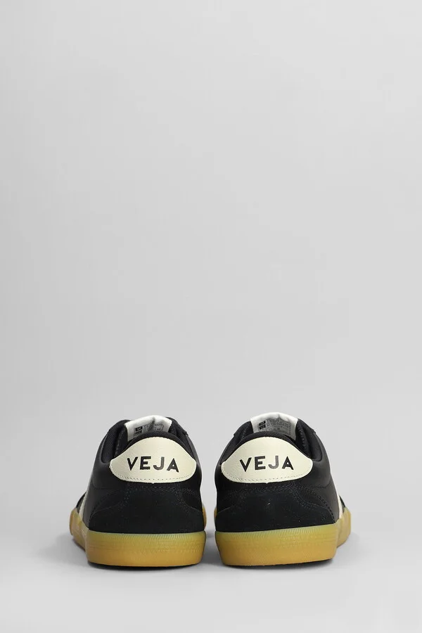 Volley O.t Sneakers In Black Suede And Leather - Image 4