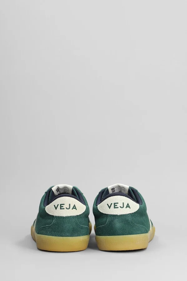 Volley Sneakers In Green Suede - Image 4
