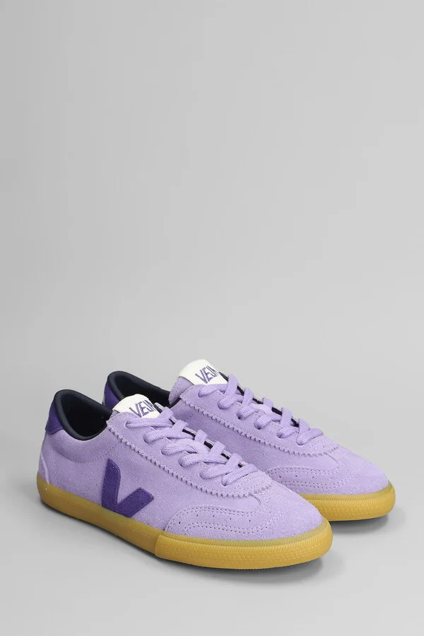 Volley Sneakers In Viola Suede - Image 2