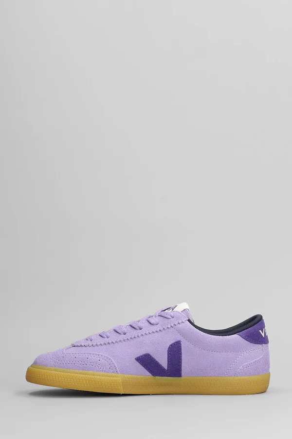 Volley Sneakers In Viola Suede - Image 3