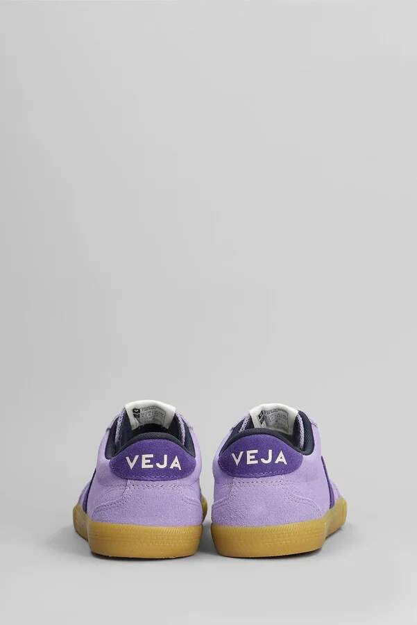 Volley Sneakers In Viola Suede - Image 4