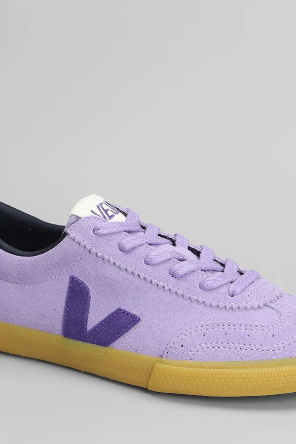 Volley Sneakers In Viola Suede - Image 5