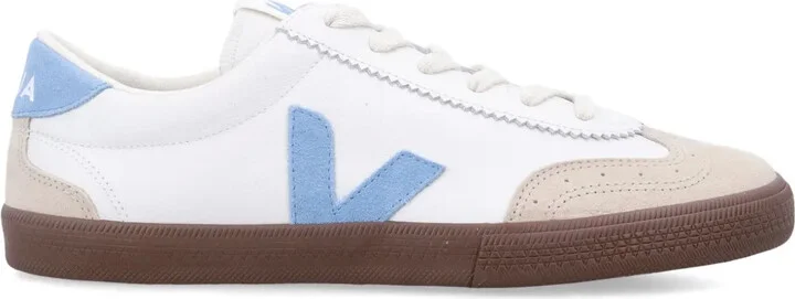 Volley suede-panel sneakers