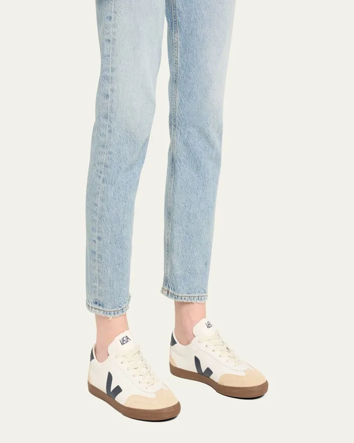 Volley Tricolored Low-Top Court Sneakers - Image 2