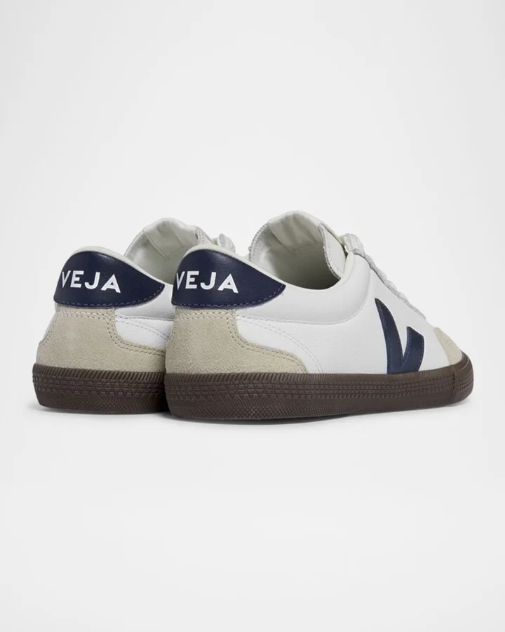 Volley Tricolored Low-Top Court Sneakers - Image 4