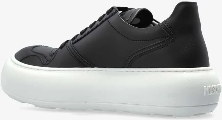 Voluminous Sole Leather Sneakers - Image 2