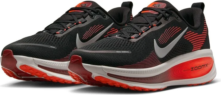 Black/ Bright Crimson