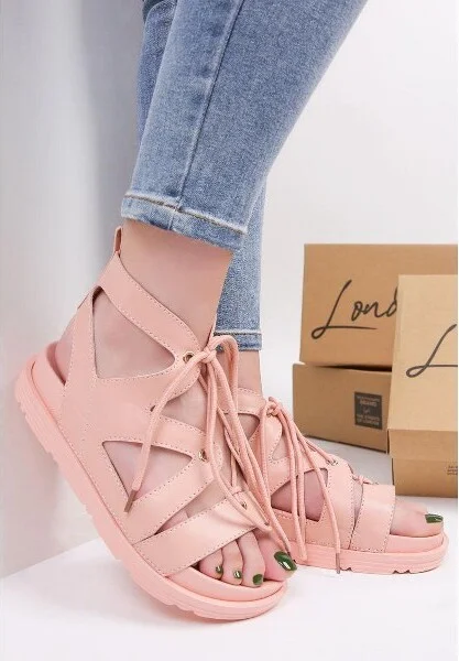 Voopret Tie Up Flat Womens Sandals Women - Image 3