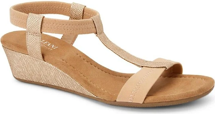 Voyage1 Womens Open Toe Elastic Wedge Sandals