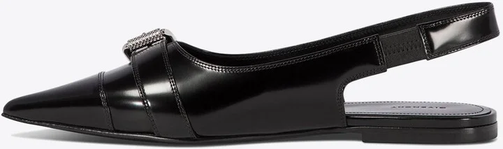 Voyou Calf Leather Slingback Flats - Image 2