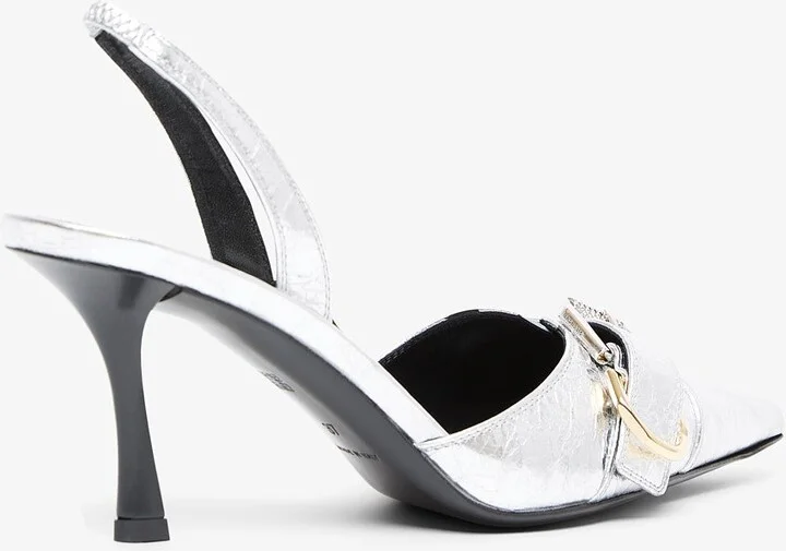 Voyou silver slingback pumps - Image 3