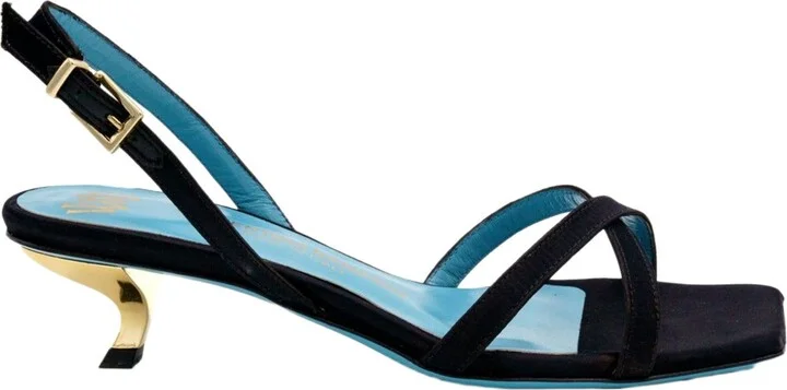 Vulcano Halter Satin Sandal - Image 10