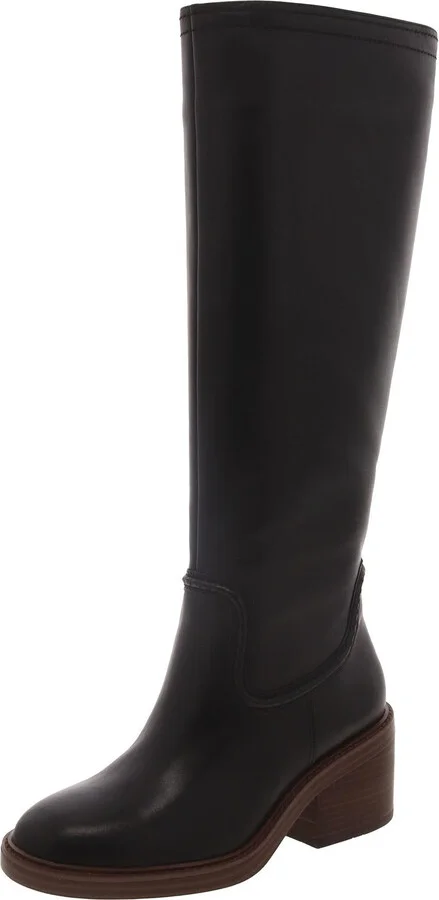 Vulianna 2 Womens Leather Wide Calf Knee-High Boots
