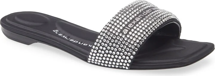 Vy Crystal Embellished Slide Sandal