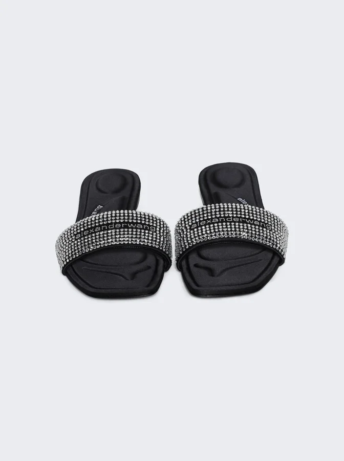 Vy Flat Sandal Black And Silver