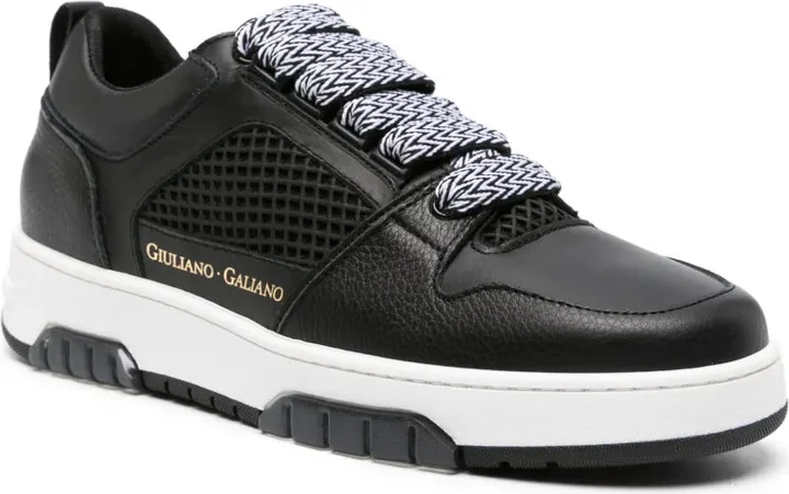 Vyper logo-print leather sneakers - Image 2