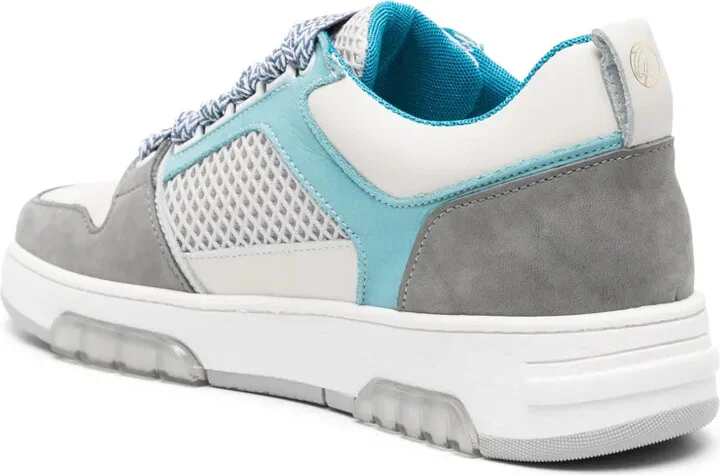 Vyper logo-print leather sneakers - Image 3