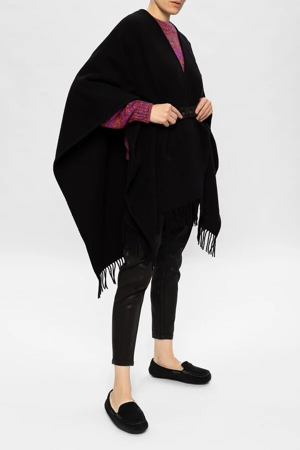 ‘W Ansley’ Moccasins With Fur Lining, , - Black - Image 2