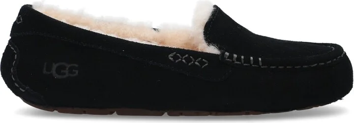 ‘W Ansley’ Moccasins With Fur Lining, , - Black