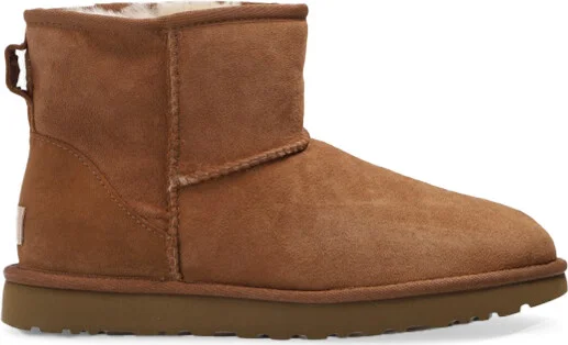 'W Classic Mini II' Suede Snow Boots, , - Brown