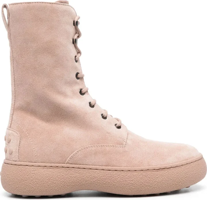 W. G. lace-up ankle boots