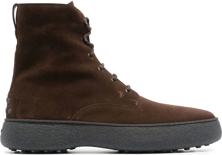 W.G. lace-up leather boots
