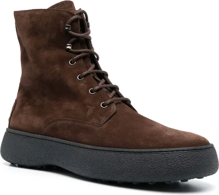 W. G. logo-patch boots - Image 2