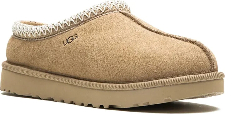 "W Tasmen Beige" suede slippers - Image 2