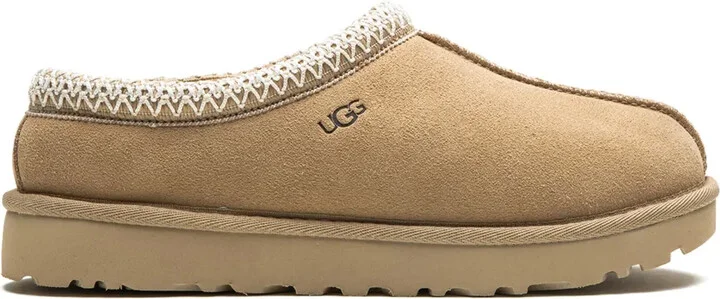 "W Tasmen Beige" suede slippers