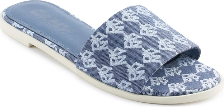 Waconia Denim Jacquard Slide Sandal