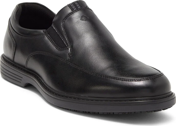 Wade Work Slip Resistant Moc Toe Venetian Loafer - Wide Width Available
