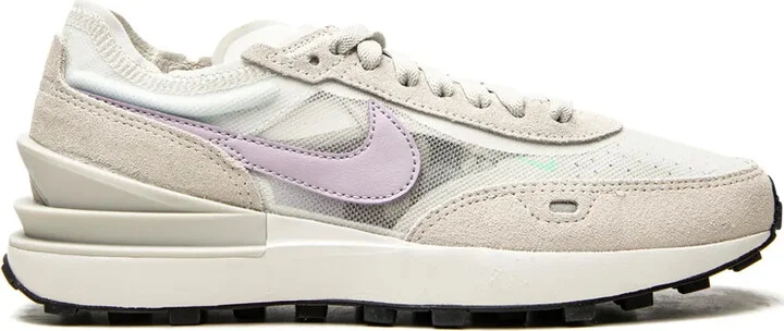 Waffle One "Summit White/Light Bone/Green" sneakers