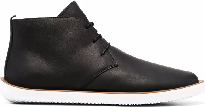 Wagon lace-up ankle boots