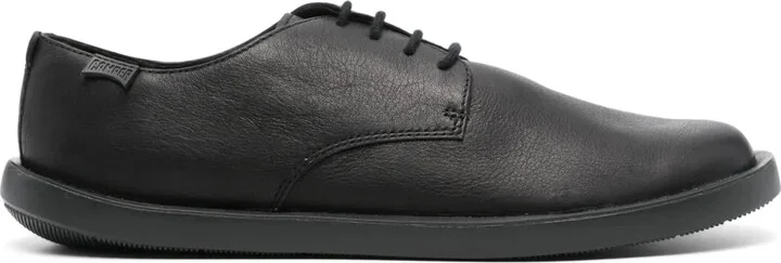Wagon leather derby shoes