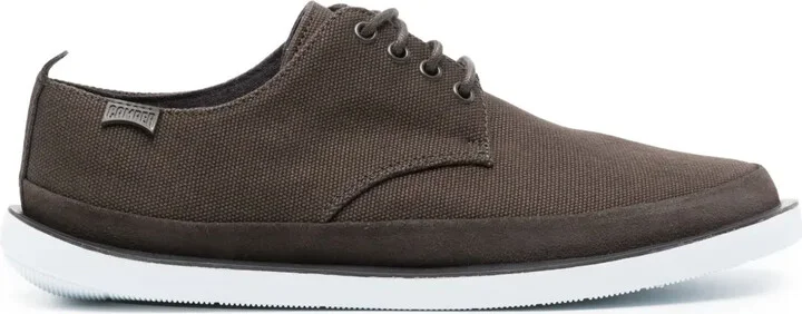Wagon logo-appliqué derby shoes