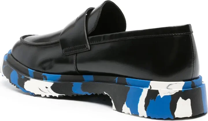 Walden contrasting-sole leather loafers - Image 3