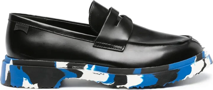 Walden contrasting-sole leather loafers